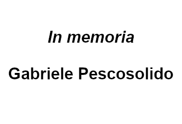 SI È SPENTO GABRIELE PESCOSOLIDO, AUTORE DI GRAFICA E POESIA